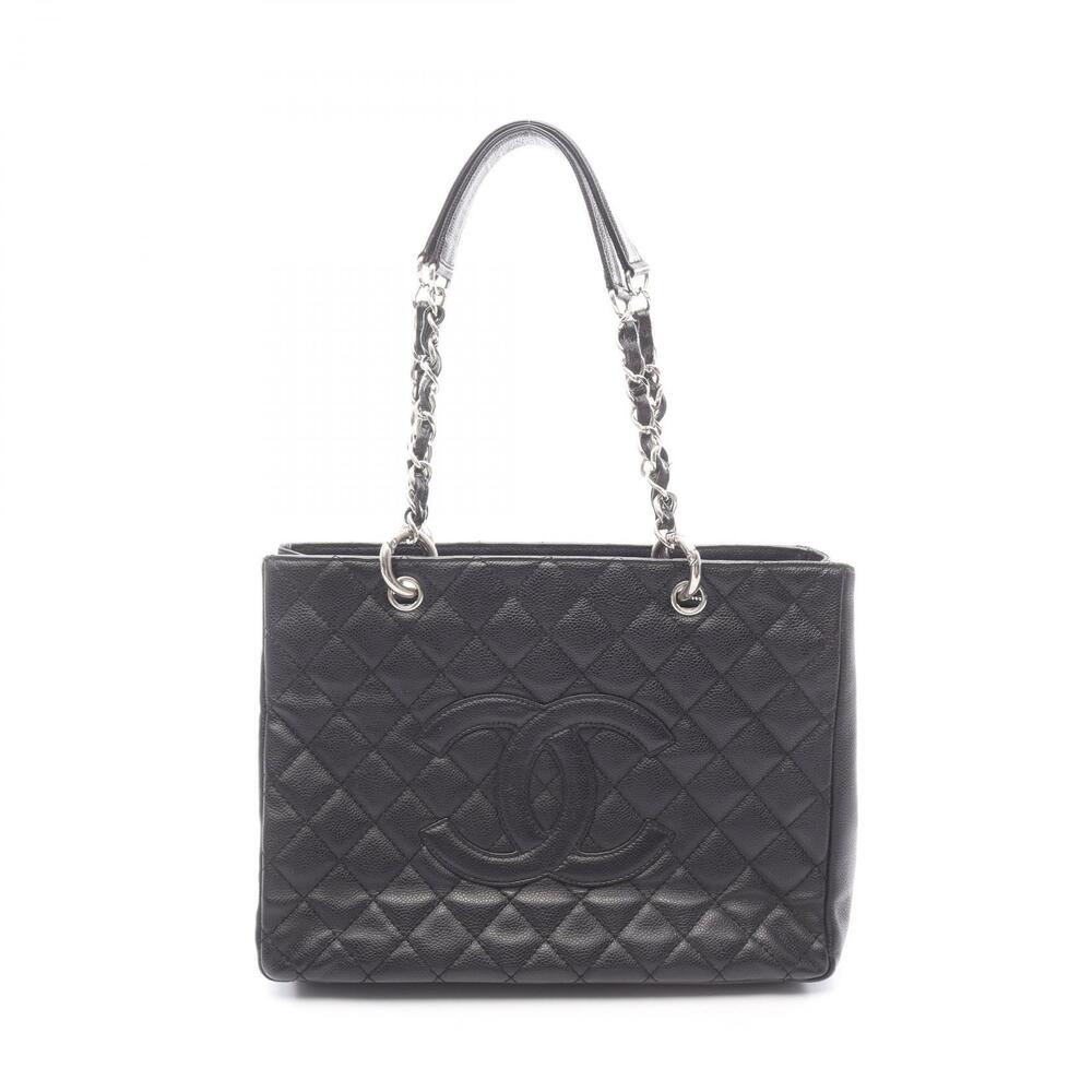 Chanel Matelasse Grand Shopping GST Tote Bag Caviar Leather Grained Calfskin